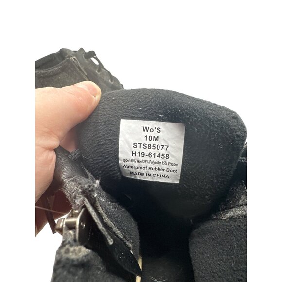 Sperry Womens Wool & Rubber Duck Boots Black/Gray Size 10M - Picture 10 of 14